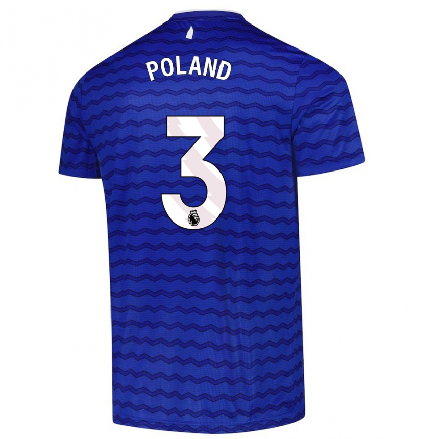 גברים כדורגל Louis Poland #3 כחול נייבי ג'רזי ביתית 2025/26