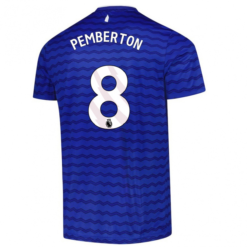 גברים כדורגל Dafi-Tomos Pemberton #8 כחול נייבי ג'רזי ביתית 2025/26
