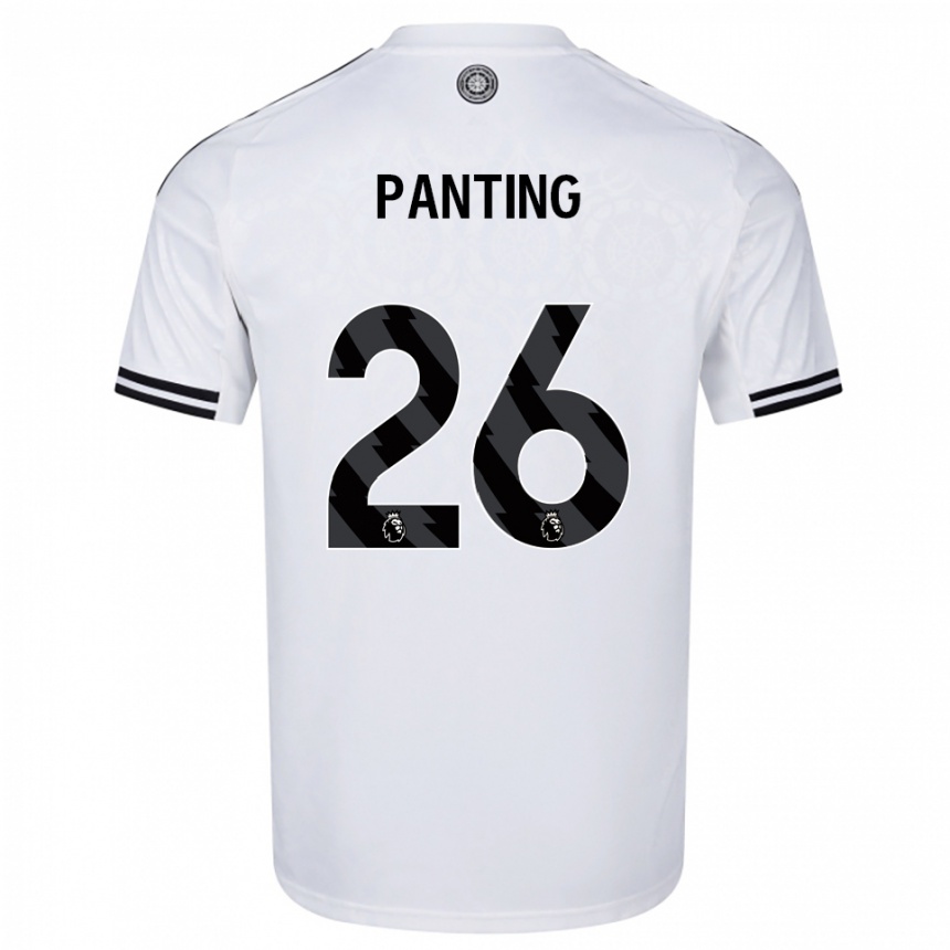 גברים כדורגל Rachel Panting #26 לבן שחור ג'רזי ביתית 2025/26