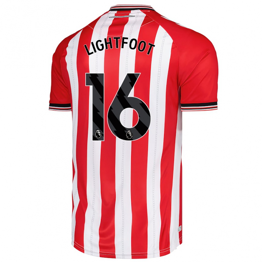 גברים כדורגל Archie Lightfoot #16 אדום לבן ג'רזי ביתית 2025/26