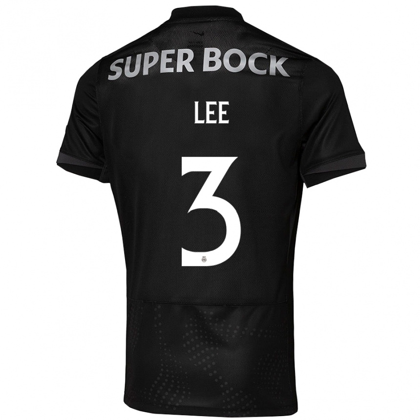 גברים כדורגל Afonso Lee #3 שחור לבן הרחק ג'רזי 2025/26 גברים כדורגל Afonso Lee #3 שחור לבן הרחק ג'רזי 2025/26