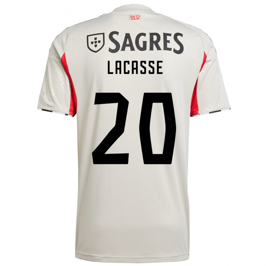 גברים כדורגל קלואי לקאס #20 לבן מלוכלך אדום הרחק ג'רזי 2025/26