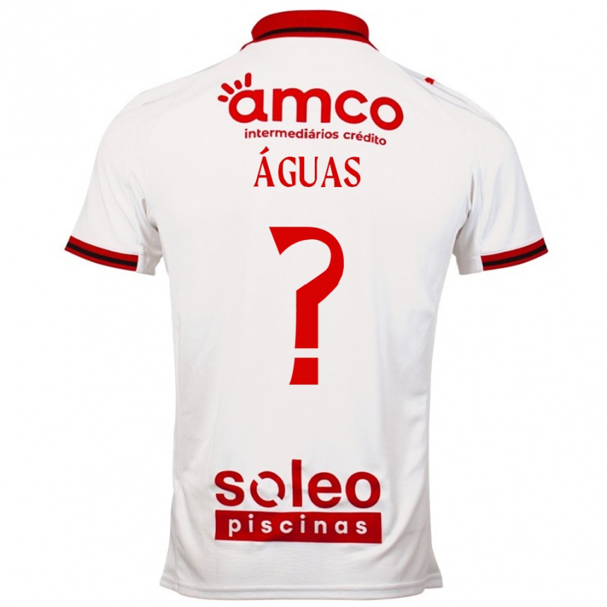 גברים כדורגל Diogo Águas #0 לבן אדום הרחק ג'רזי 2025/26