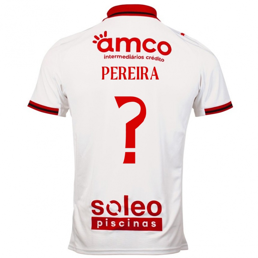 גברים כדורגל Martim Pereira #0 לבן אדום הרחק ג'רזי 2025/26