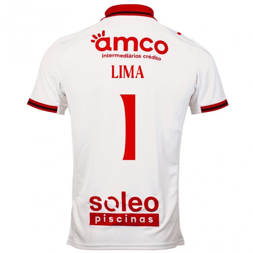 גברים כדורגל Aline Lima #1 לבן אדום הרחק ג'רזי 2025/26