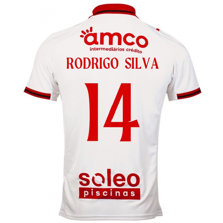 גברים כדורגל Rodrigo Silva #14 לבן אדום הרחק ג'רזי 2025/26