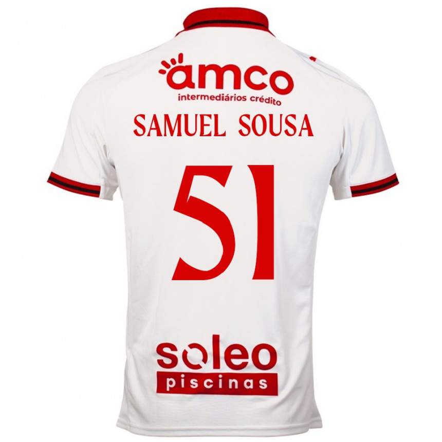 גברים כדורגל Samuel Sousa #51 לבן אדום הרחק ג'רזי 2025/26
