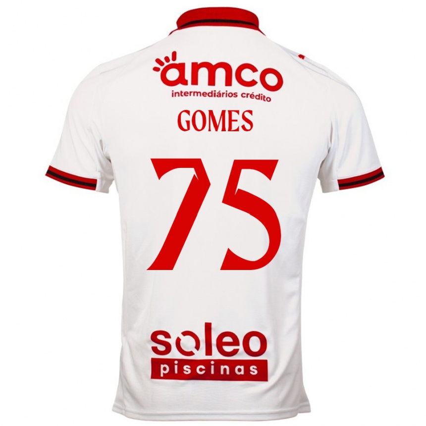 גברים כדורגל Tomás Gomes #75 לבן אדום הרחק ג'רזי 2025/26