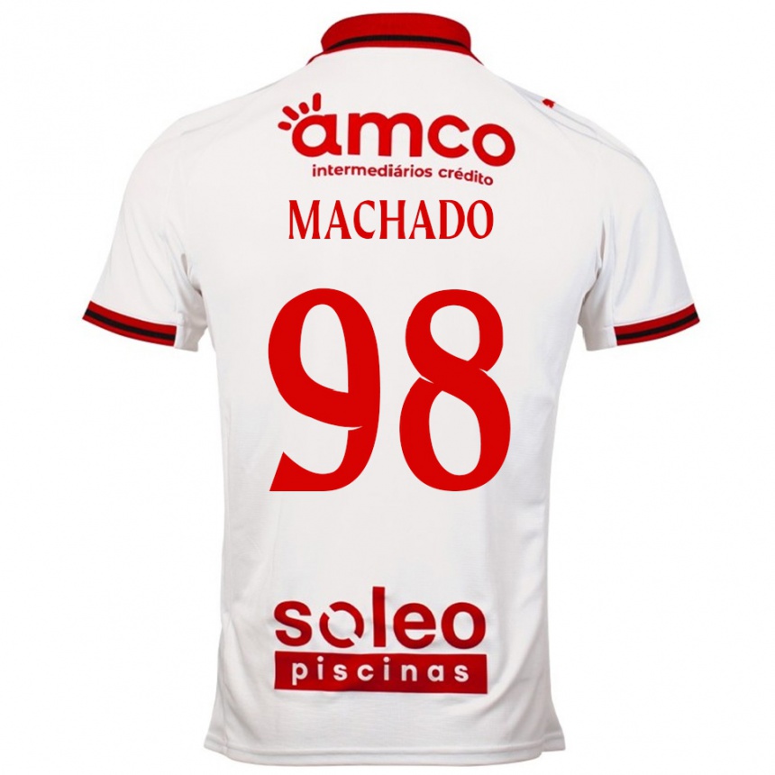 גברים כדורגל Gonçalo Machado #98 לבן אדום הרחק ג'רזי 2025/26