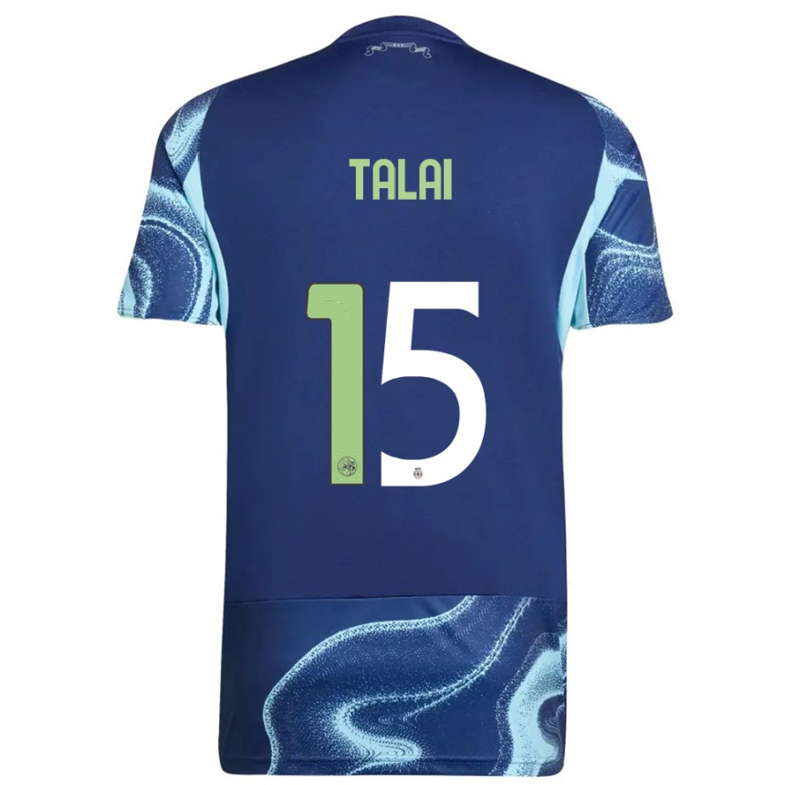 גברים כדורגל Imran Talai #15 נייבי תכלת הרחק ג'רזי 2025/26 גברים כדורגל Imran Talai #15 נייבי תכלת הרחק ג'רזי 2025/26