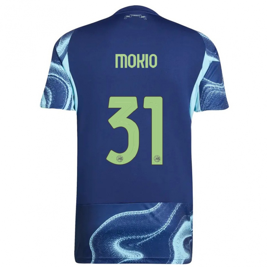 גברים כדורגל Jorthy Mokio #31 נייבי תכלת הרחק ג'רזי 2025/26
