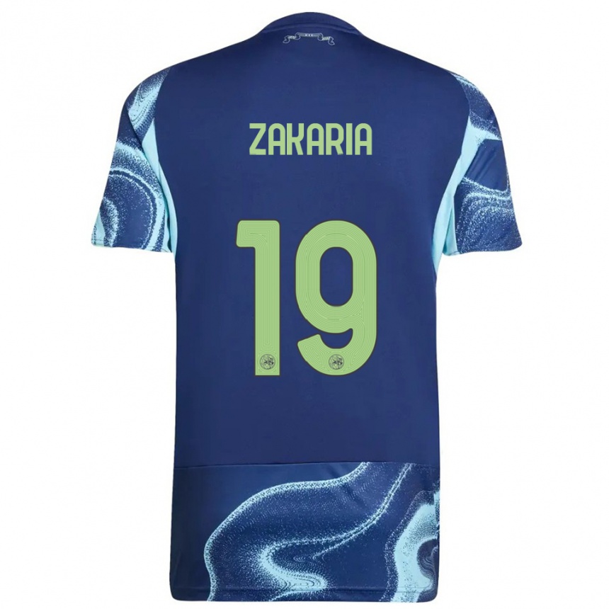 גברים כדורגל Zakaria Ouazane #19 נייבי תכלת הרחק ג'רזי 2025/26