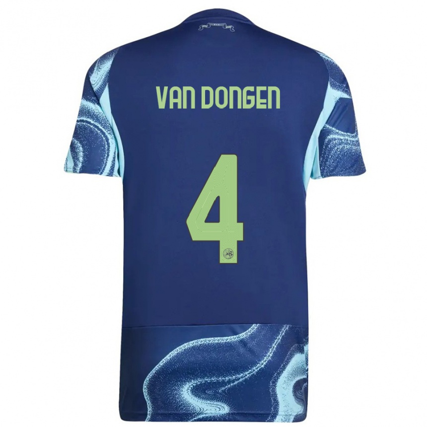 גברים כדורגל Bram Van Dongen #4 נייבי תכלת הרחק ג'רזי 2025/26