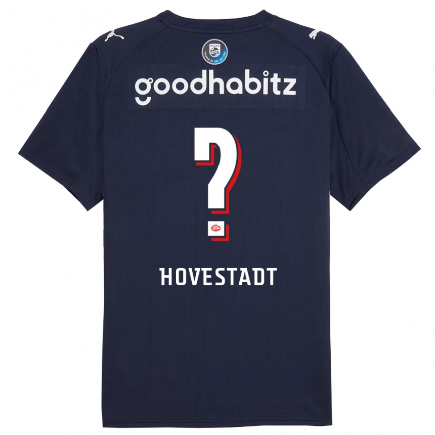 גברים כדורגל Mike Hovestadt #0 נייבי לבן הרחק ג'רזי 2025/26