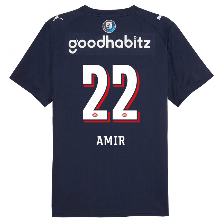 גברים כדורגל Amir Al-Anany #22 נייבי לבן הרחק ג'רזי 2025/26