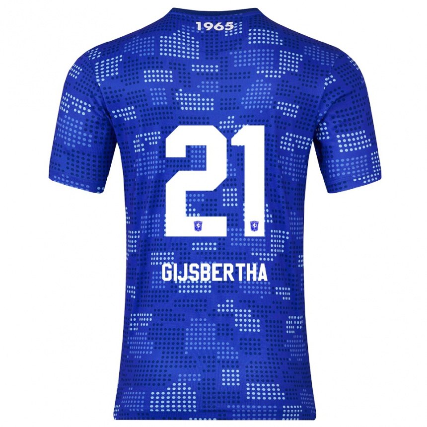 גברים כדורגל Tyrese Gijsbertha #21 כחול תכלת הרחק ג'רזי 2025/26