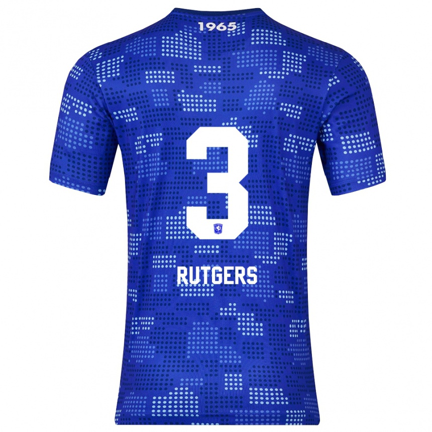 גברים כדורגל Sil Rutgers #3 כחול תכלת הרחק ג'רזי 2025/26
