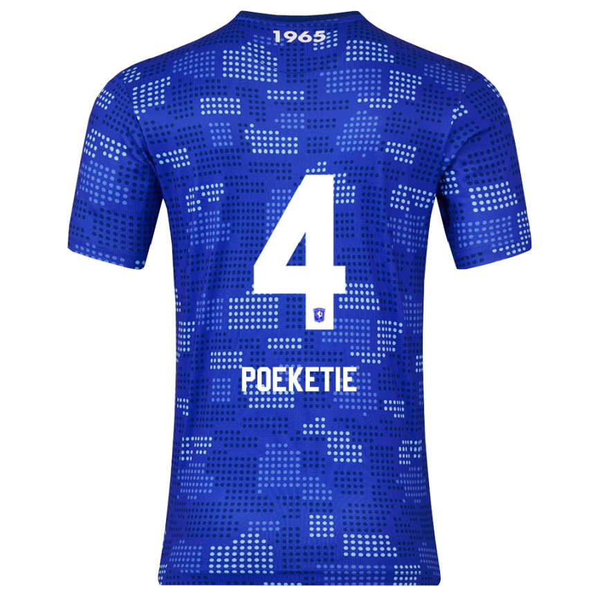 גברים כדורגל Maik Poeketie #4 כחול תכלת הרחק ג'רזי 2025/26