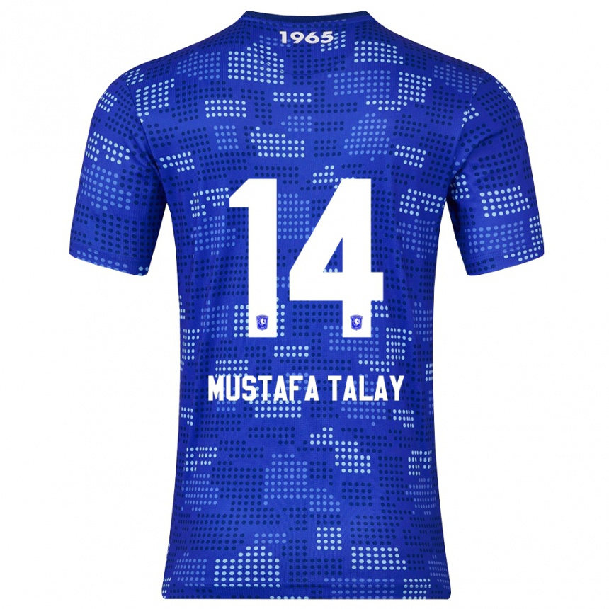 גברים כדורגל Kaan Mustafa Talay #14 כחול תכלת הרחק ג'רזי 2025/26