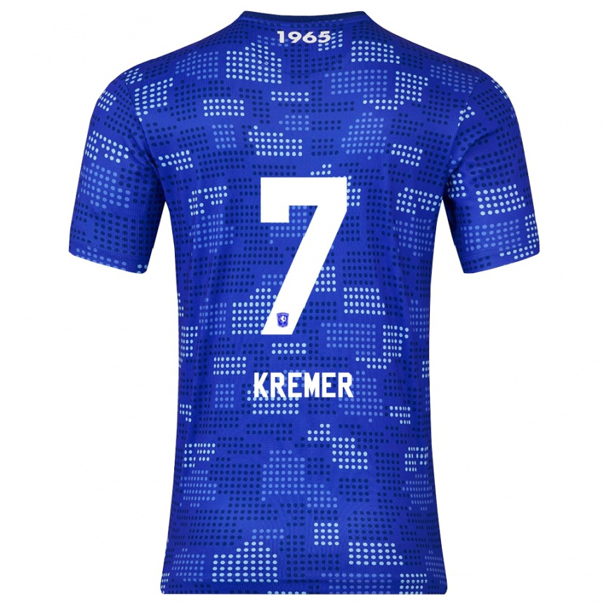 גברים כדורגל Joop Kremer #7 כחול תכלת הרחק ג'רזי 2025/26