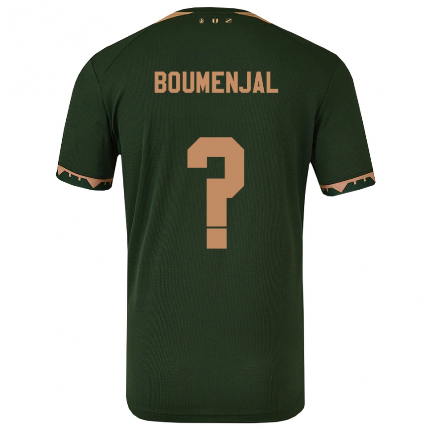 גברים כדורגל Achraf Boumenjal #0 ירוק זהב הרחק ג'רזי 2025/26