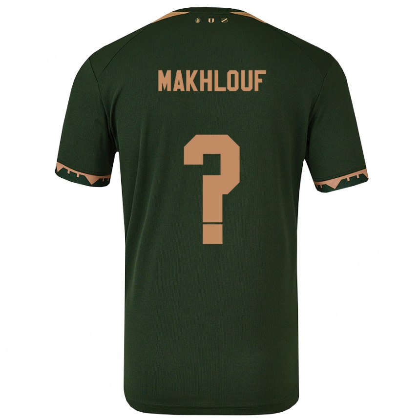 גברים כדורגל Yassir Makhlouf #0 ירוק זהב הרחק ג'רזי 2025/26