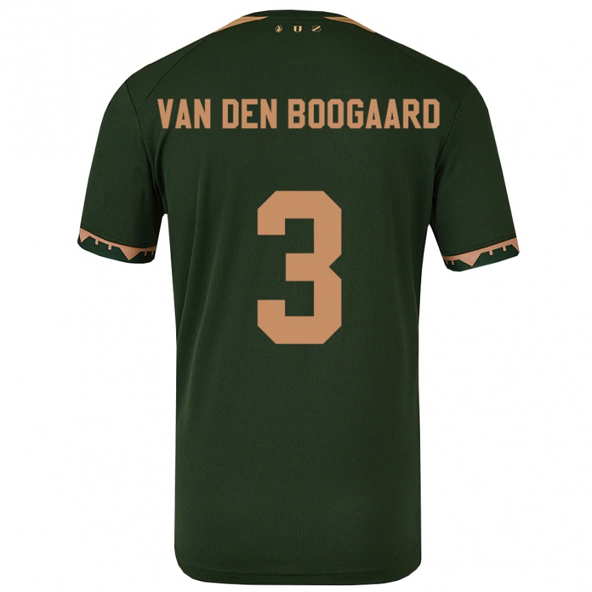 גברים כדורגל Brian Van Den Boogaard #3 ירוק זהב הרחק ג'רזי 2025/26
