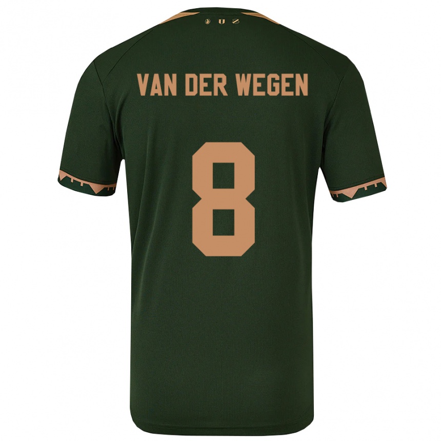 גברים כדורגל Sil Van Der Wegen #8 ירוק זהב הרחק ג'רזי 2025/26