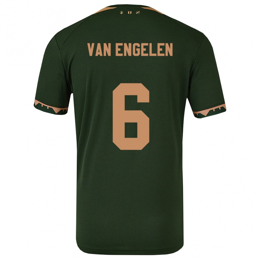גברים כדורגל Mats Van Engelen #6 ירוק זהב הרחק ג'רזי 2025/26