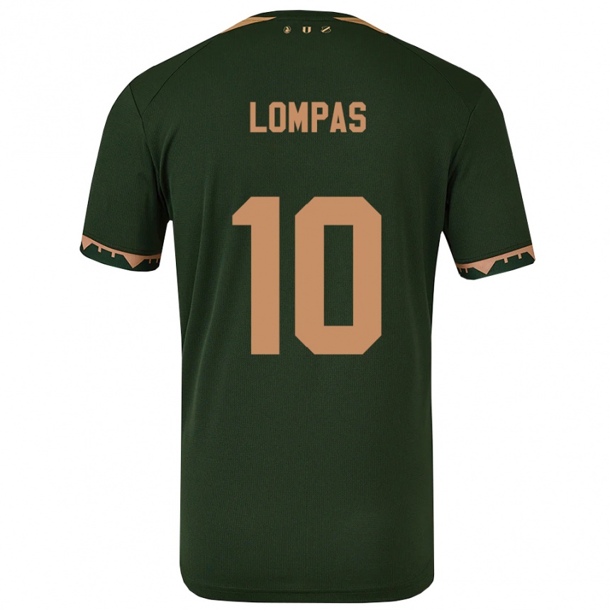 גברים כדורגל Maximos Lompas #10 ירוק זהב הרחק ג'רזי 2025/26