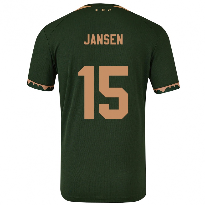 גברים כדורגל Scott Jansen #15 ירוק זהב הרחק ג'רזי 2025/26
