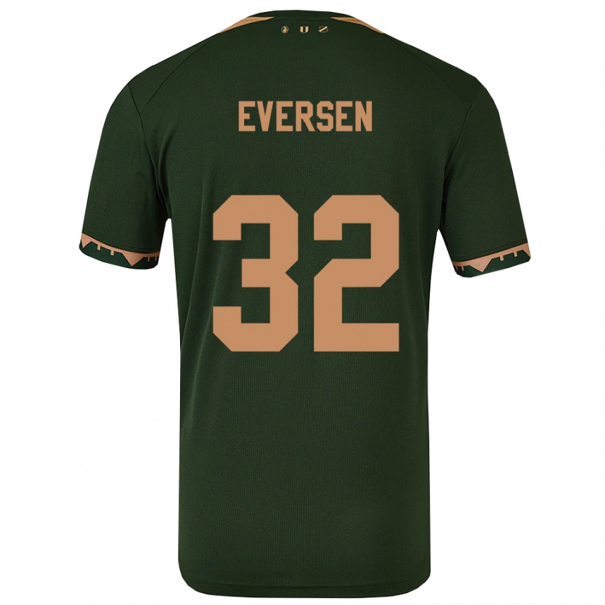 גברים כדורגל Justin Eversen #32 ירוק זהב הרחק ג'רזי 2025/26