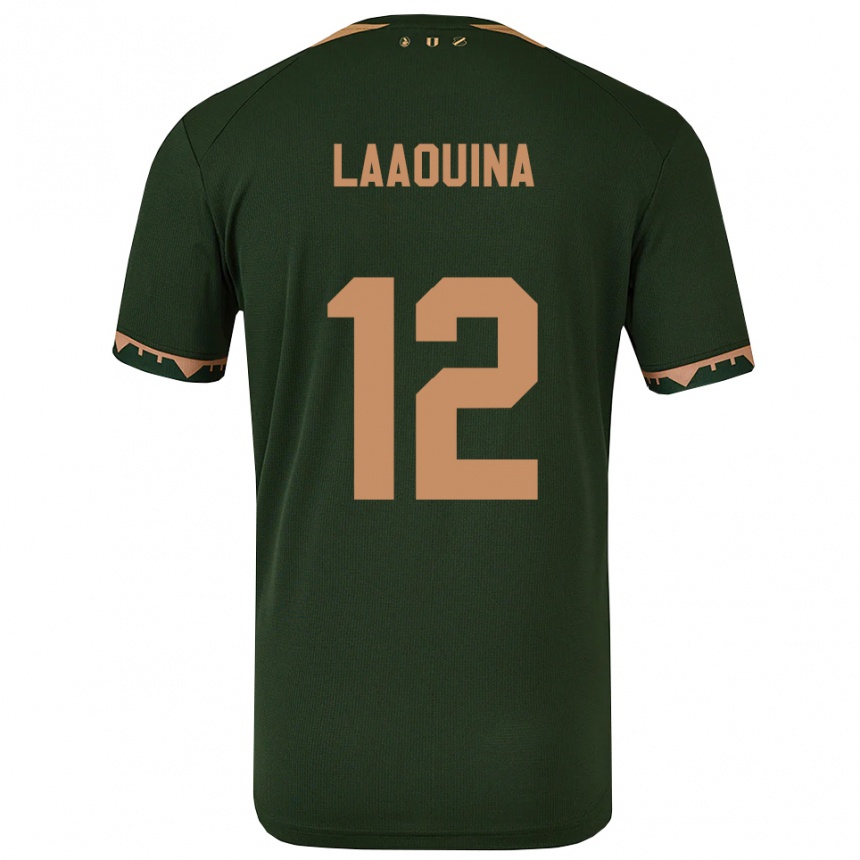 גברים כדורגל Driss Laaouina #12 ירוק זהב הרחק ג'רזי 2025/26