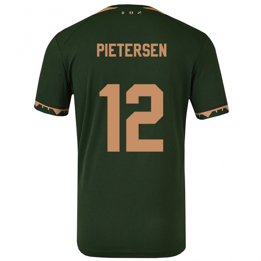 גברים כדורגל Stan Pietersen #12 ירוק זהב הרחק ג'רזי 2025/26
