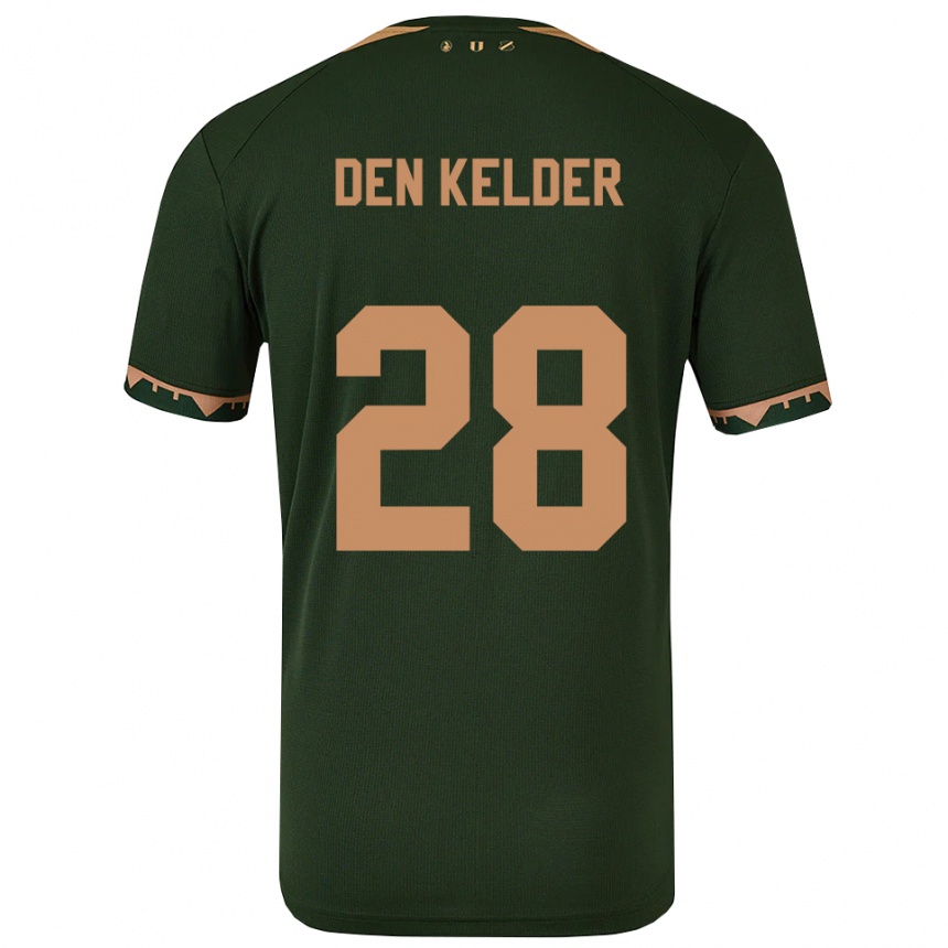 גברים כדורגל Gera Op Den Kelder #28 ירוק זהב הרחק ג'רזי 2025/26