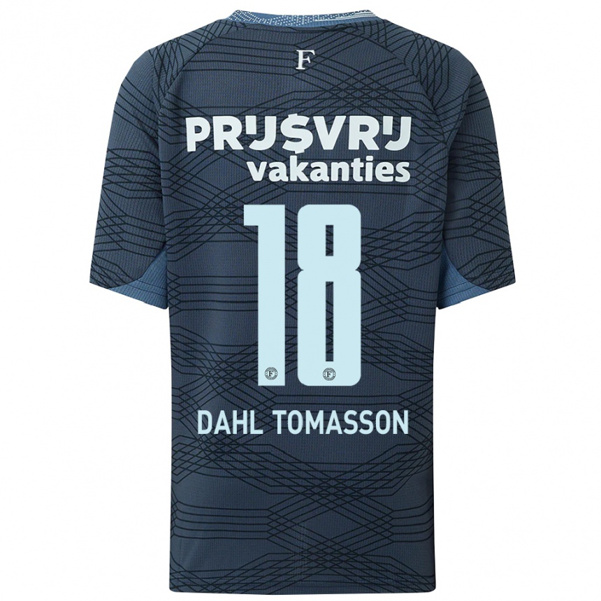 גברים כדורגל Luca Dahl Tomasson #18 שחור אפור הרחק ג'רזי 2025/26