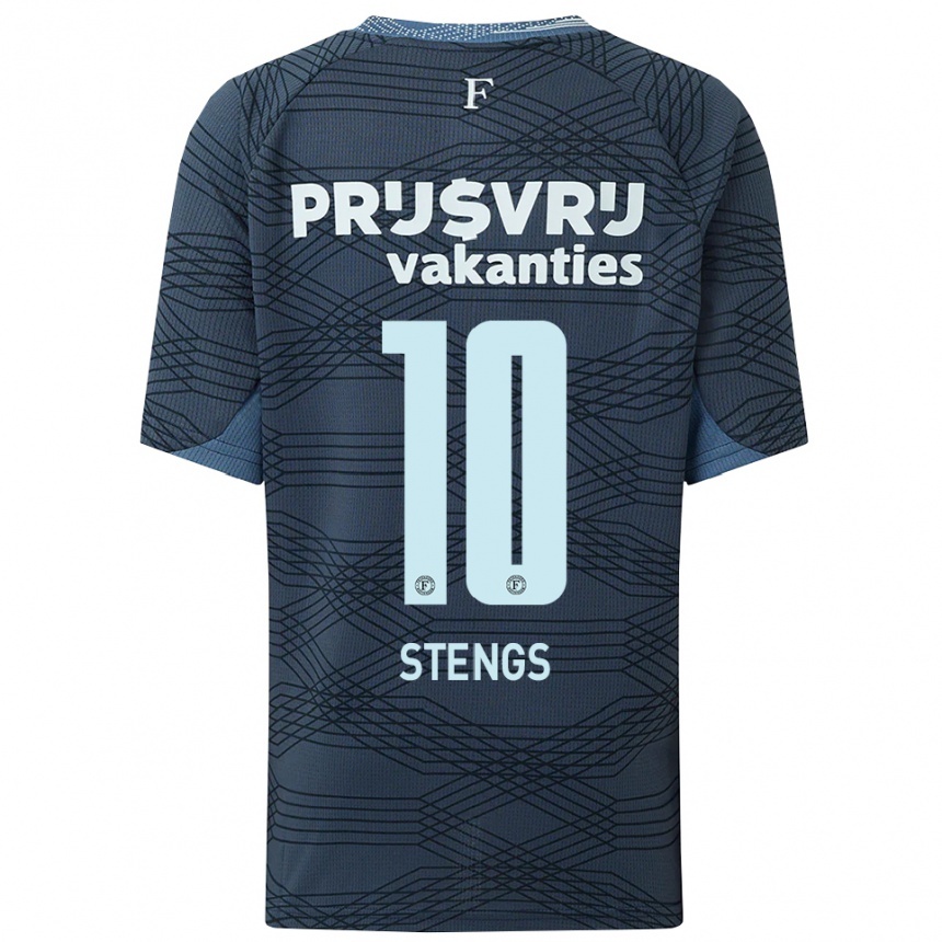 גברים כדורגל קלווין סטינגס #10 שחור אפור הרחק ג'רזי 2025/26