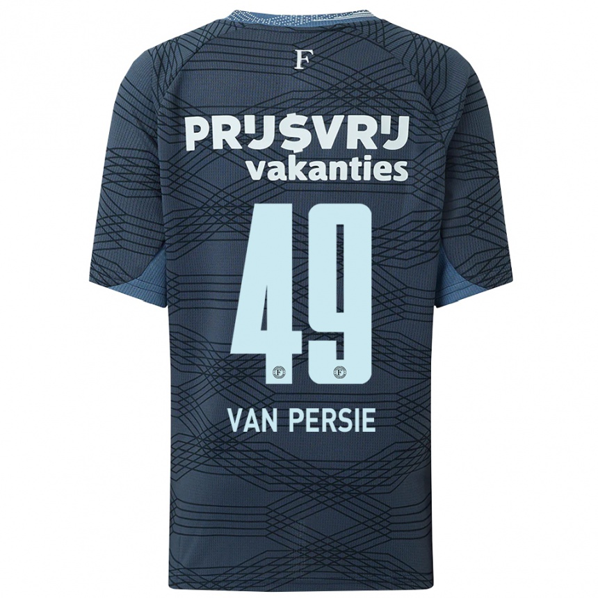 גברים כדורגל Shaqueel Van Persie #49 שחור אפור הרחק ג'רזי 2025/26