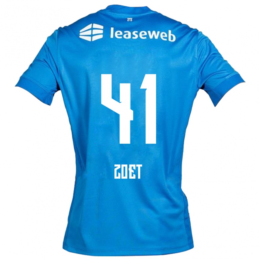 גברים כדורגל ירון זוט #41 כחול לבן הרחק ג'רזי 2025/26