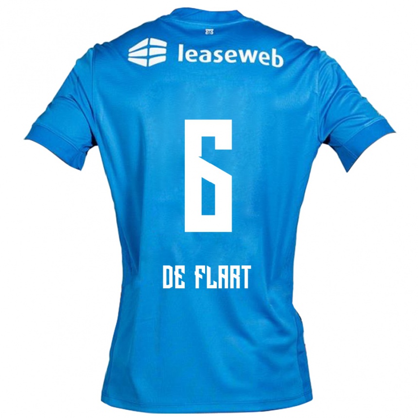 גברים כדורגל Onne De Flart #6 כחול לבן הרחק ג'רזי 2025/26
