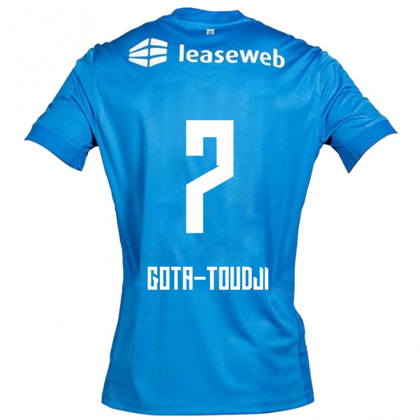 גברים כדורגל Mawulom Gota-Toudji #7 כחול לבן הרחק ג'רזי 2025/26