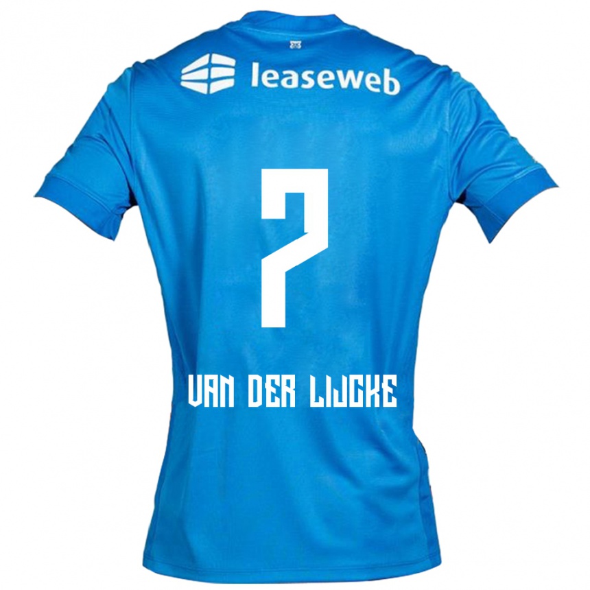 גברים כדורגל Donny Van Der Lijcke #7 כחול לבן הרחק ג'רזי 2025/26