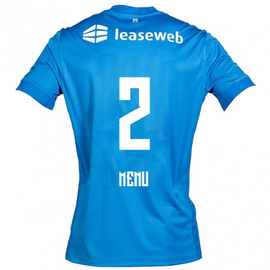 גברים כדורגל Mathijs Menu #2 כחול לבן הרחק ג'רזי 2025/26