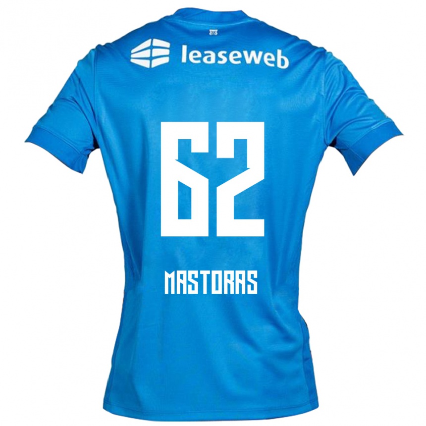 גברים כדורגל Enoch Mastoras #62 כחול לבן הרחק ג'רזי 2025/26