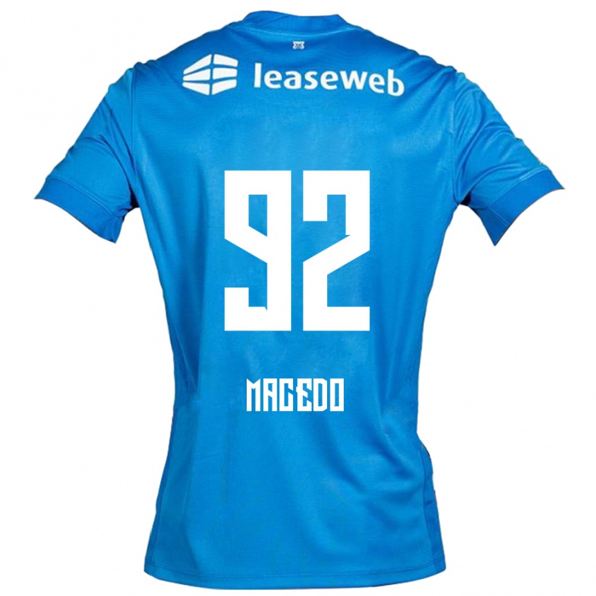 גברים כדורגל Rodrigo Macedo #92 כחול לבן הרחק ג'רזי 2025/26