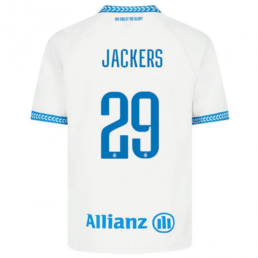 גברים כדורגל Nordin Jackers #29 כחול לבן הרחק ג'רזי 2025/26