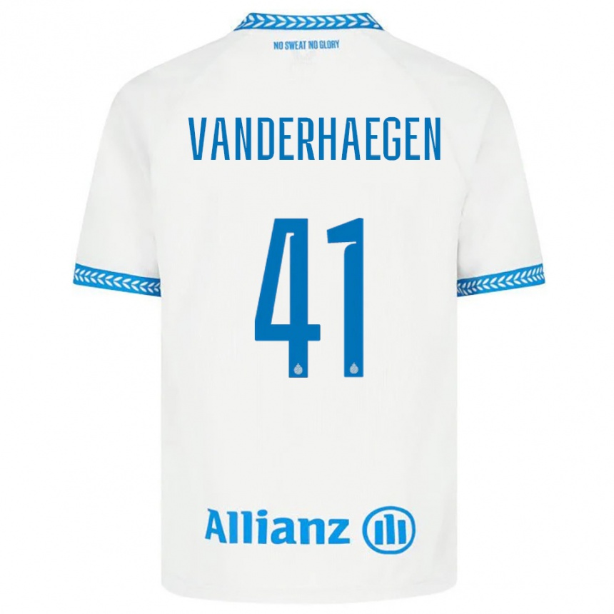 גברים כדורגל Lotte Vanderhaegen #41 כחול לבן הרחק ג'רזי 2025/26