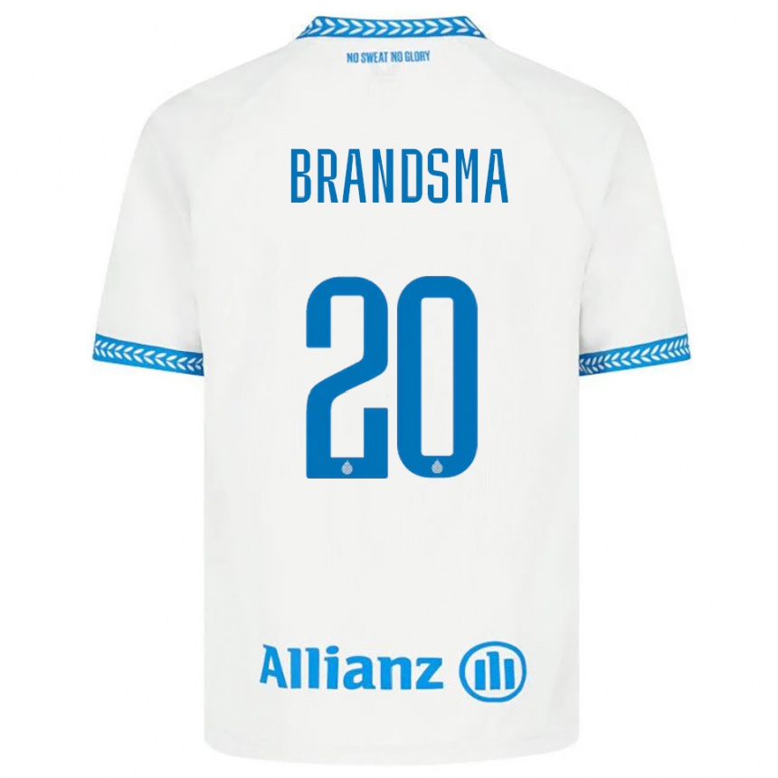 גברים כדורגל Ilke Brandsma #20 כחול לבן הרחק ג'רזי 2025/26