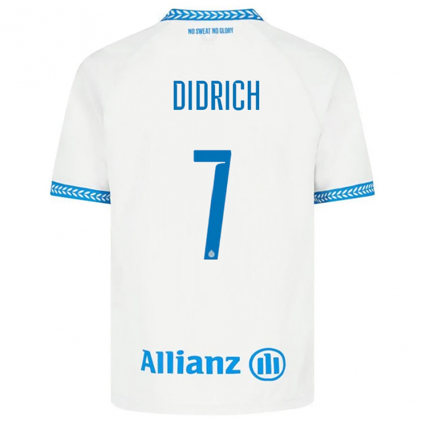 גברים כדורגל Brian Didrich #7 כחול לבן הרחק ג'רזי 2025/26