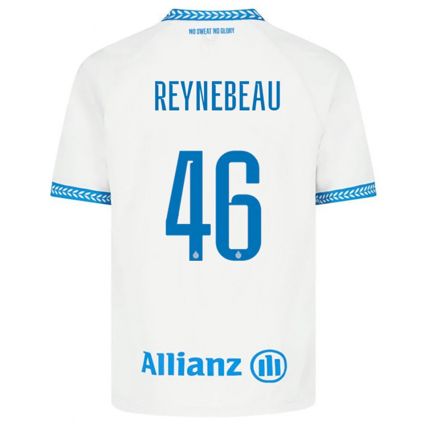 גברים כדורגל Clementine Reynebeau #46 כחול לבן הרחק ג'רזי 2025/26